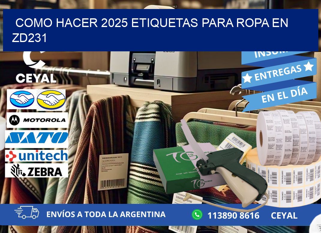 Como hacer 2025 etiquetas para ropa en zd231