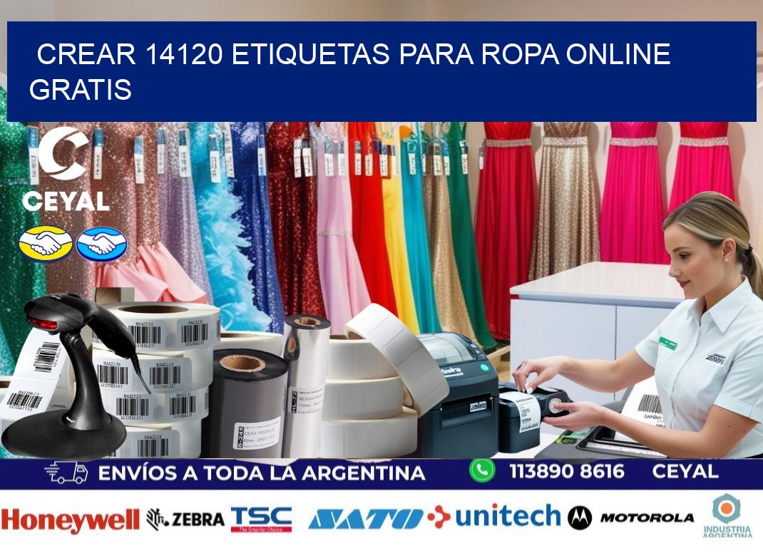 Crear 14120 etiquetas para ropa online gratis