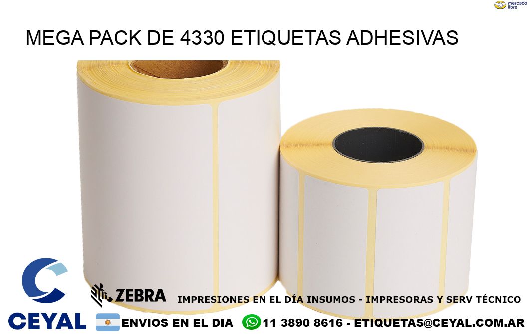 Mega pack de 4330 etiquetas adhesivas