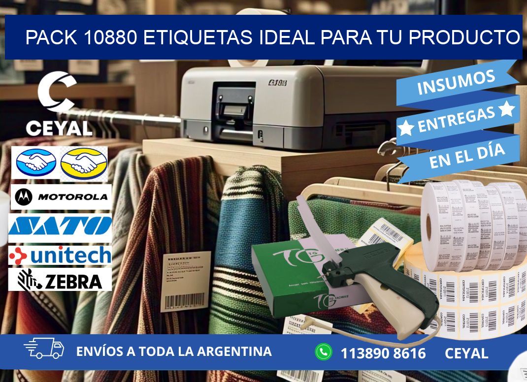Pack 10880 etiquetas ideal para tu producto
