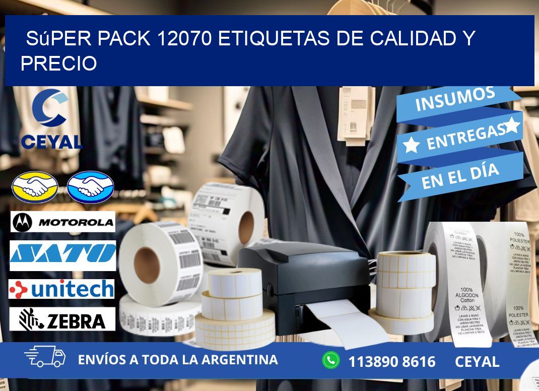 Súper pack 12070 etiquetas de calidad y precio