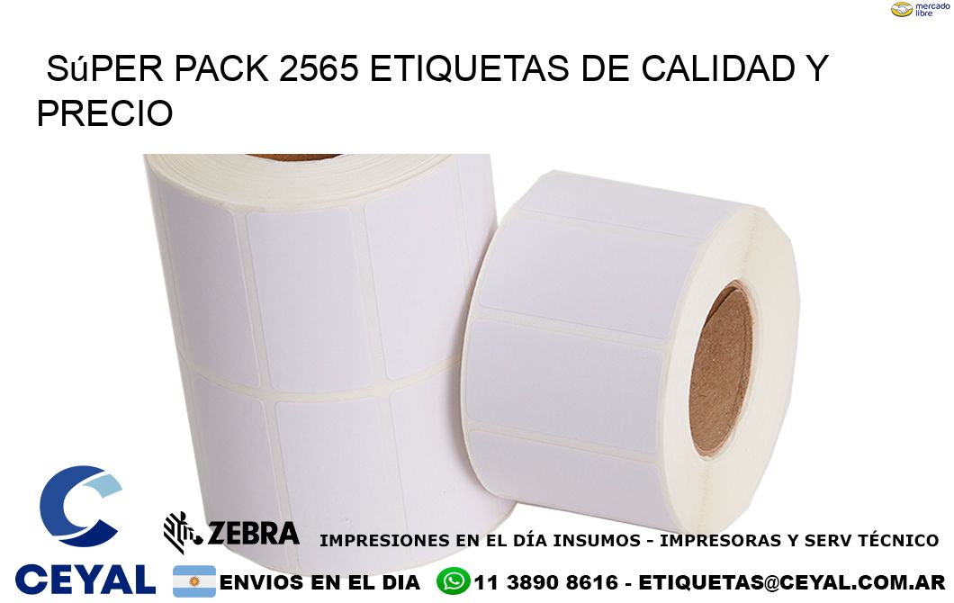 Súper pack 2565 etiquetas de calidad y precio