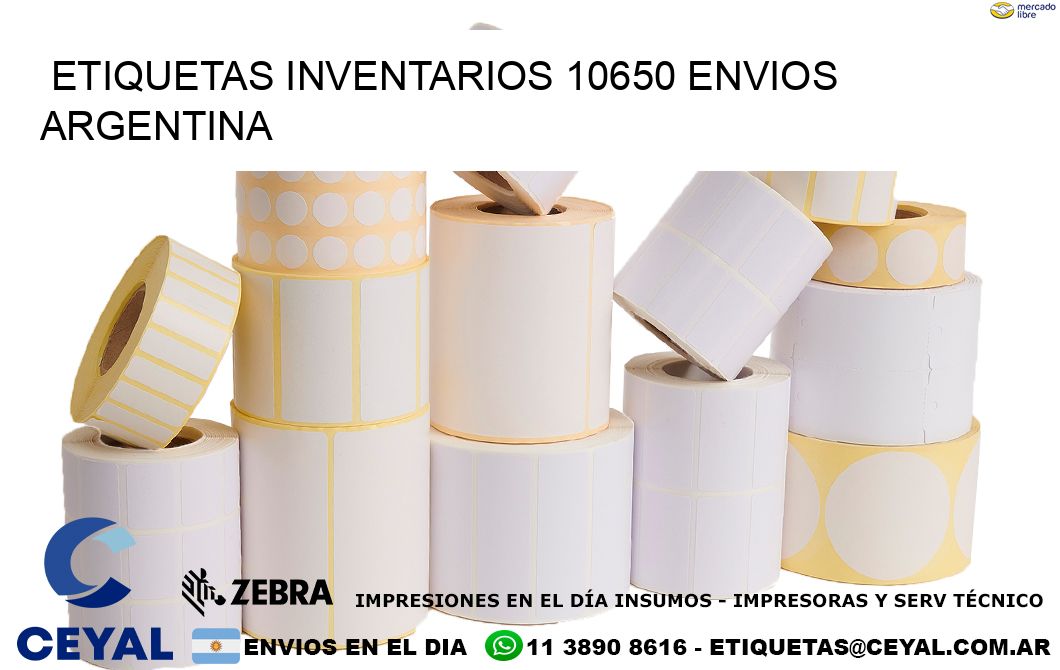 etiquetas inventarios 10650 ENVIOS ARGENTINA