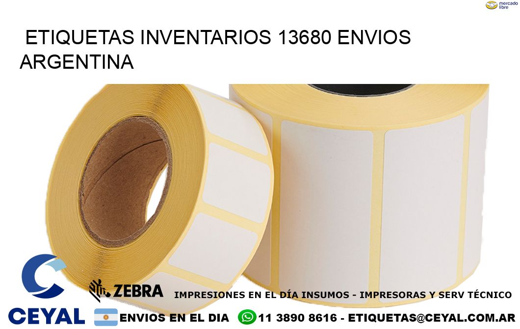 etiquetas inventarios 13680 ENVIOS ARGENTINA