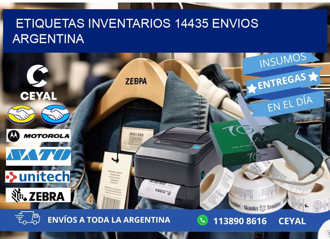 etiquetas inventarios 14435 ENVIOS ARGENTINA