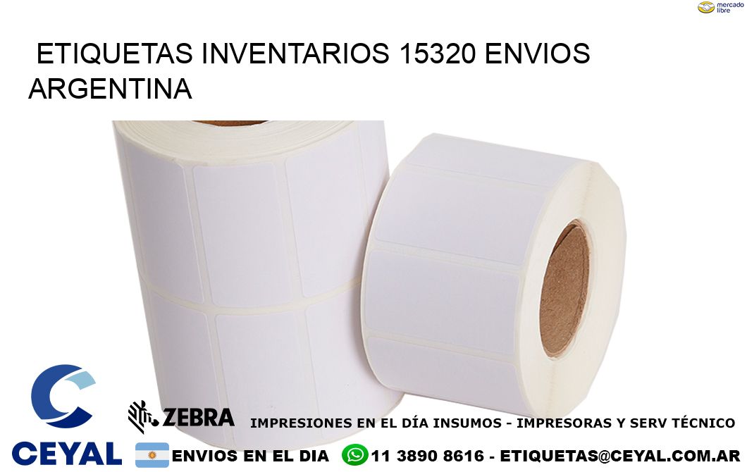 etiquetas inventarios 15320 ENVIOS ARGENTINA