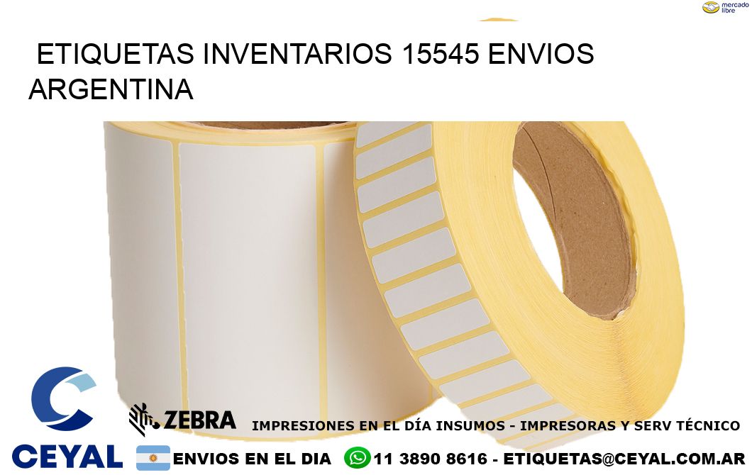 etiquetas inventarios 15545 ENVIOS ARGENTINA
