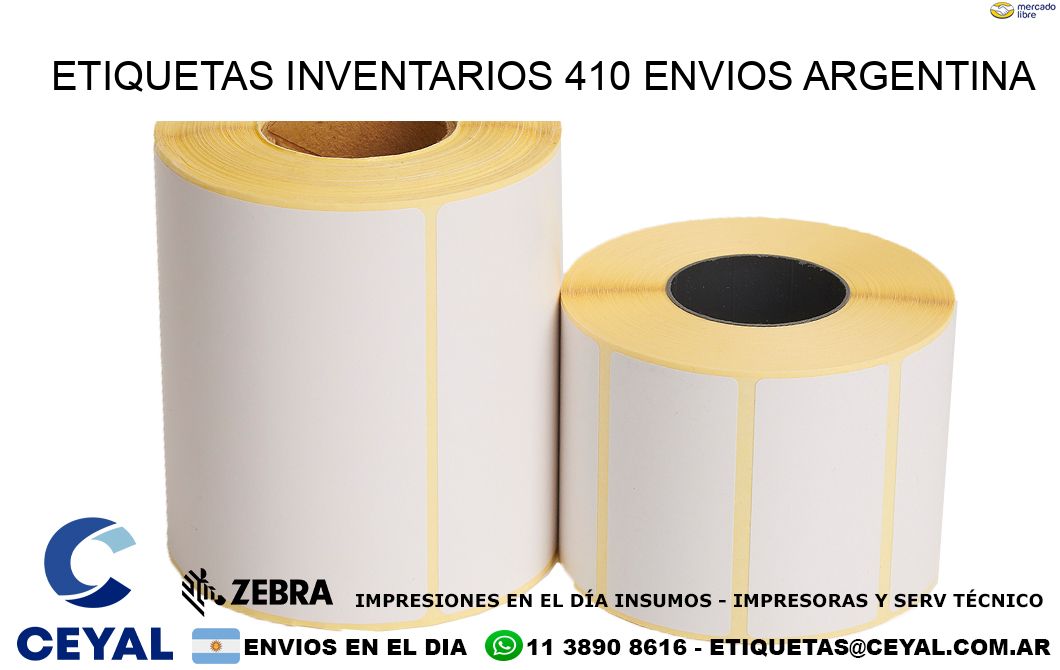etiquetas inventarios 410 ENVIOS ARGENTINA