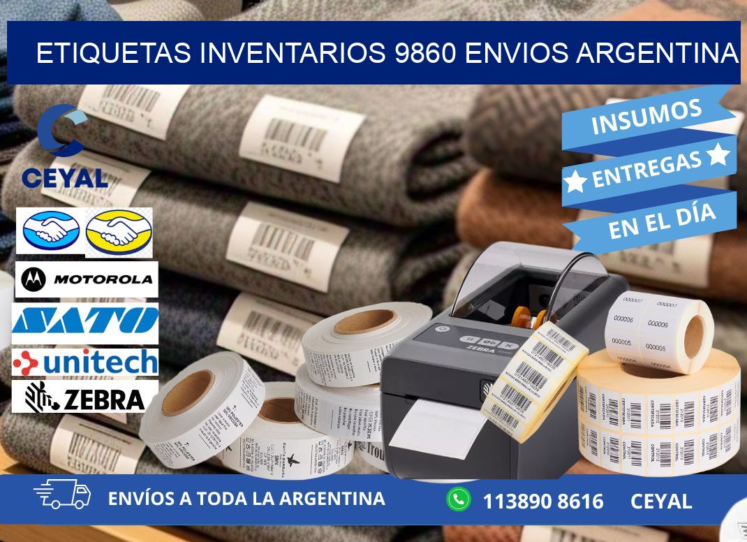 etiquetas inventarios 9860 ENVIOS ARGENTINA