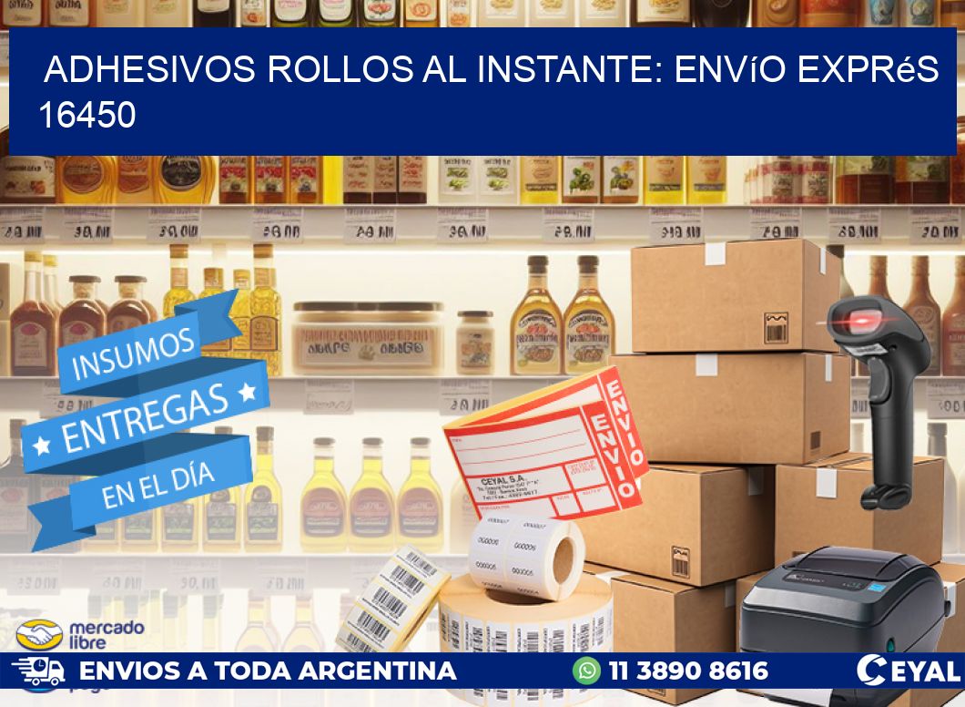 Adhesivos rollos al Instante: Envío Exprés 16450