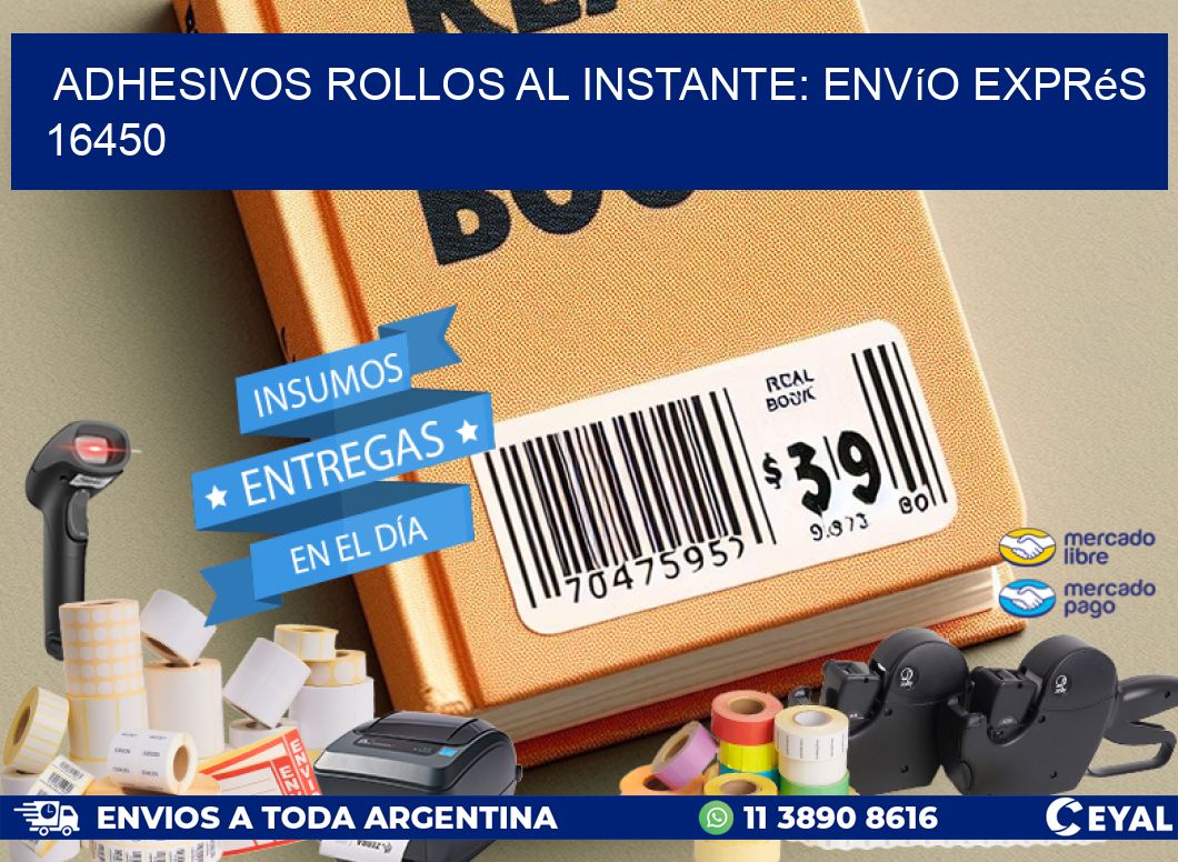 Adhesivos rollos al Instante: Envío Exprés 16450
