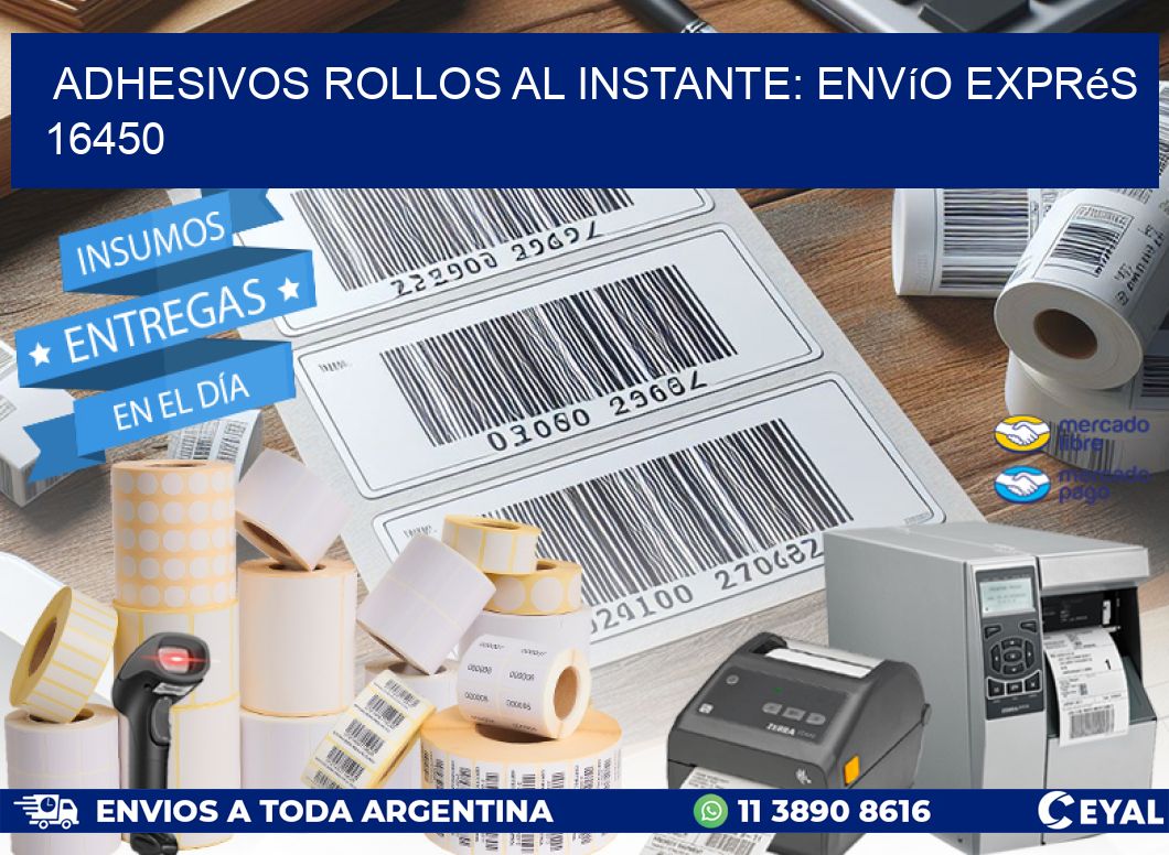 Adhesivos rollos al Instante: Envío Exprés 16450