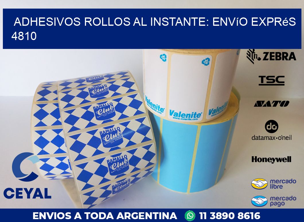 Adhesivos rollos al Instante: Envío Exprés 4810