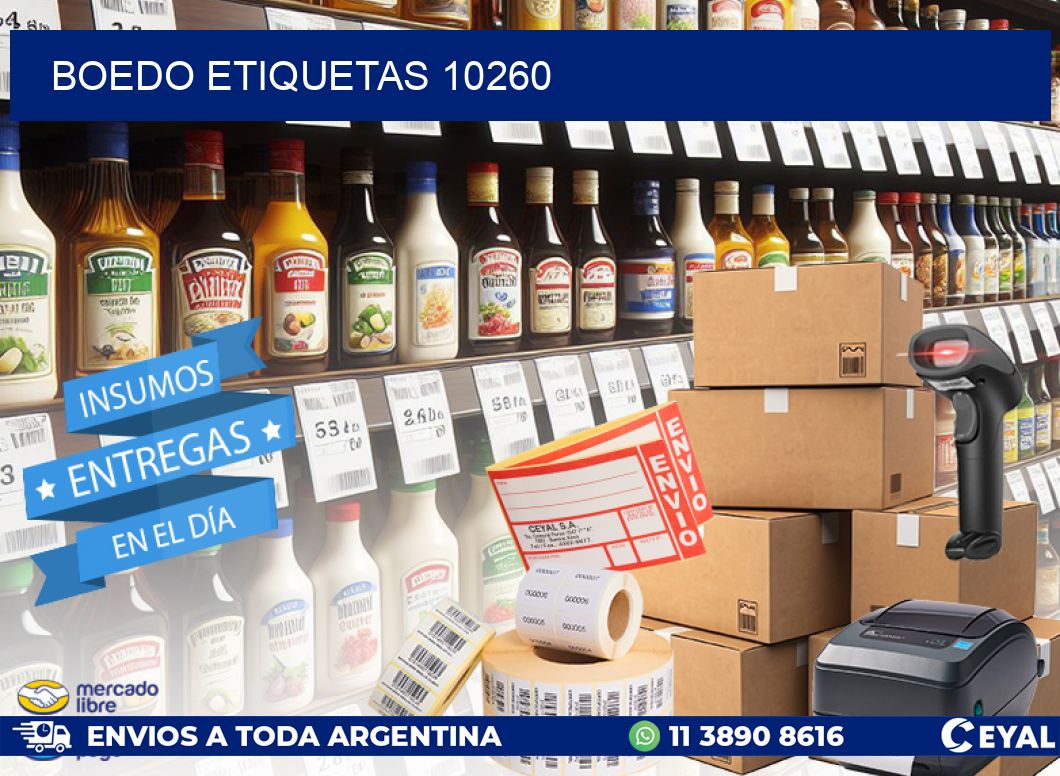 Boedo etiquetas 10260
