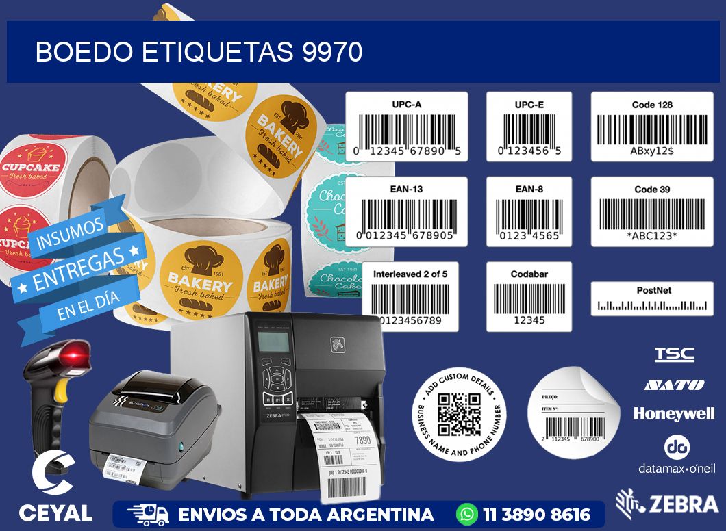 Boedo etiquetas 9970
