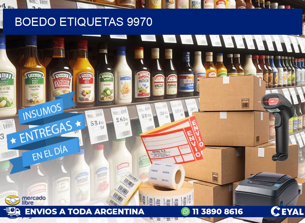 Boedo etiquetas 9970