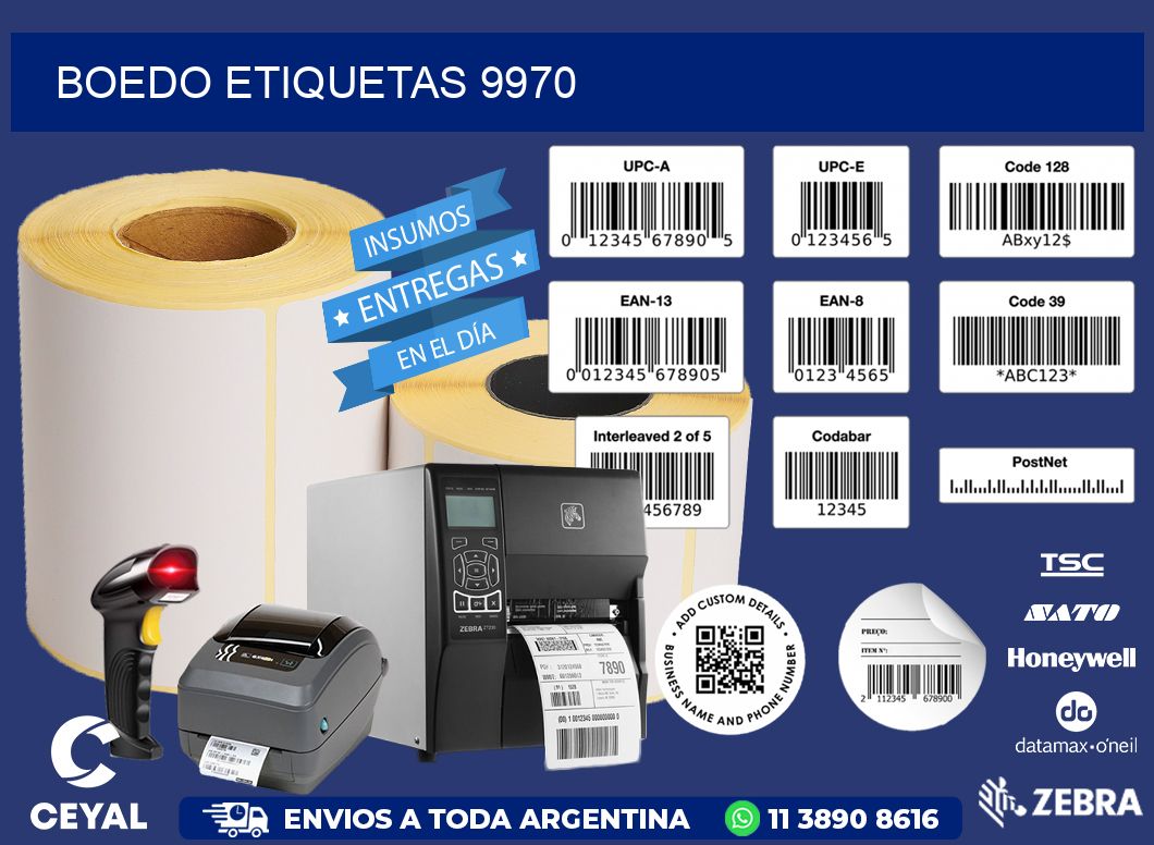 Boedo etiquetas 9970