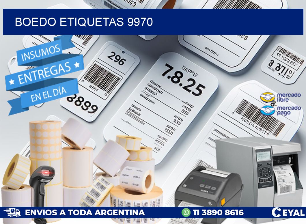 Boedo etiquetas 9970