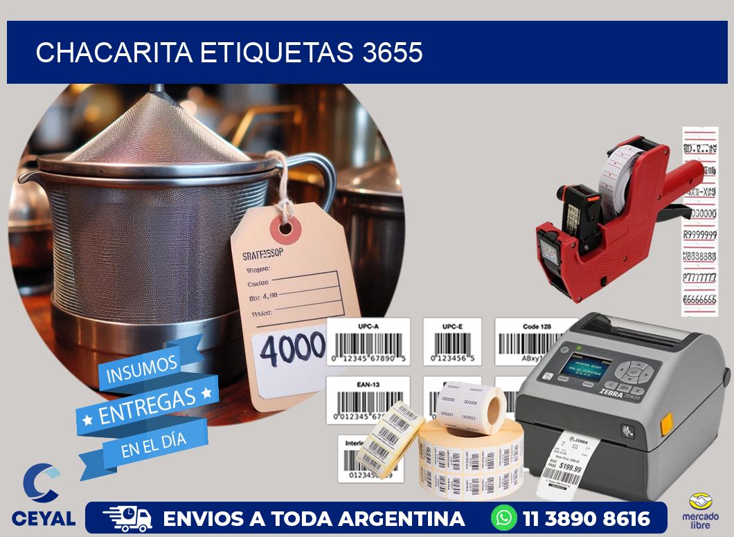 Chacarita etiquetas 3655