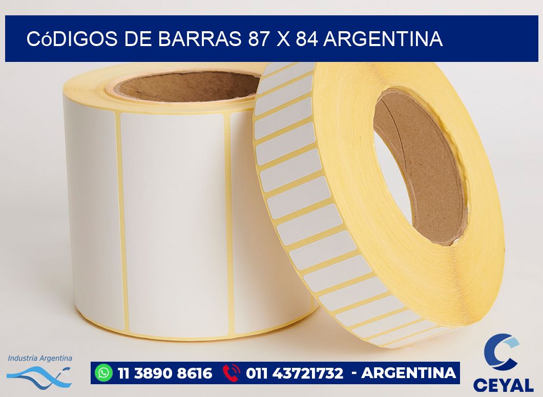 Códigos de Barras 87 x 84 argentina