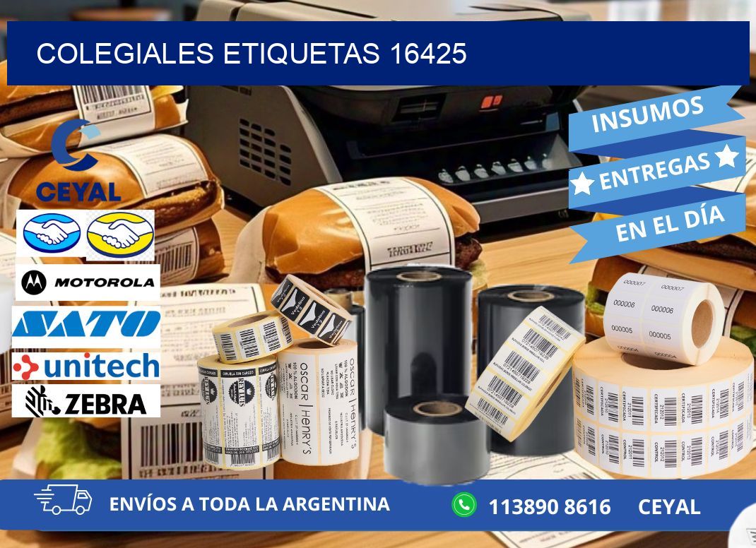 Colegiales etiquetas 16425