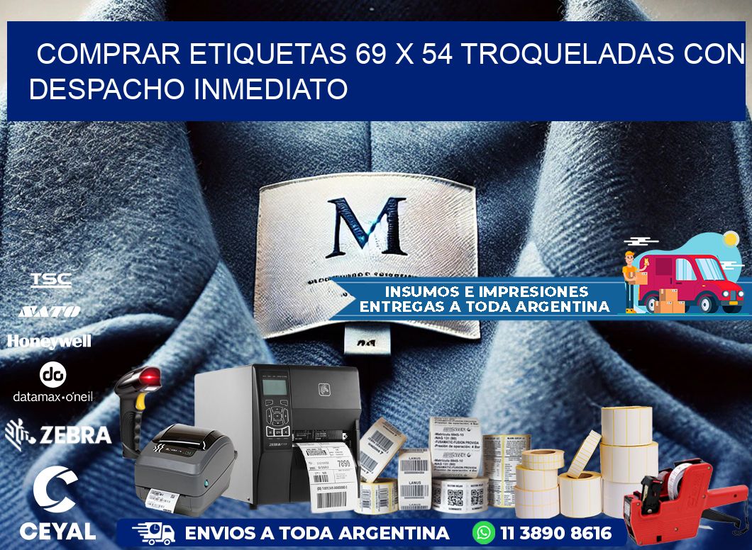 Comprar etiquetas 69 x 54 troqueladas con despacho inmediato
