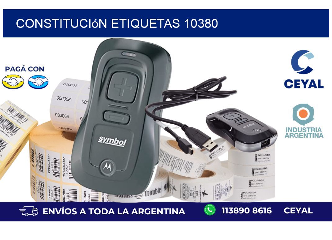 Constitución etiquetas 10380