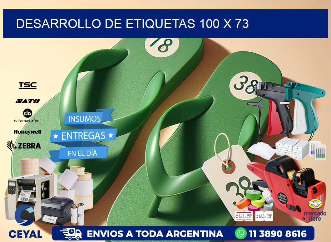 Desarrollo de etiquetas 100 x 73