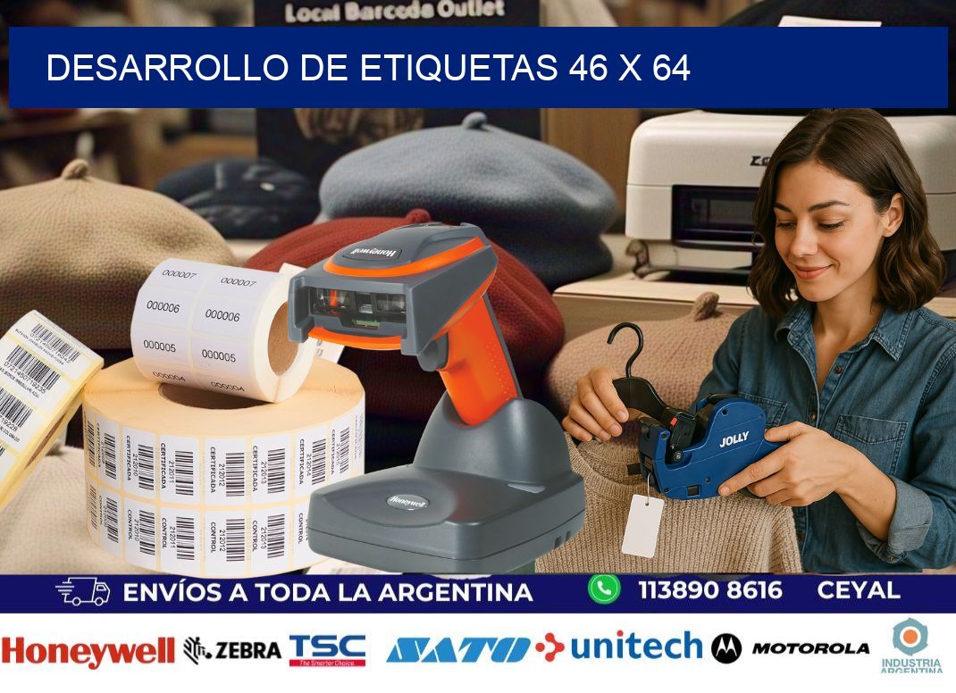 Desarrollo de etiquetas 46 x 64