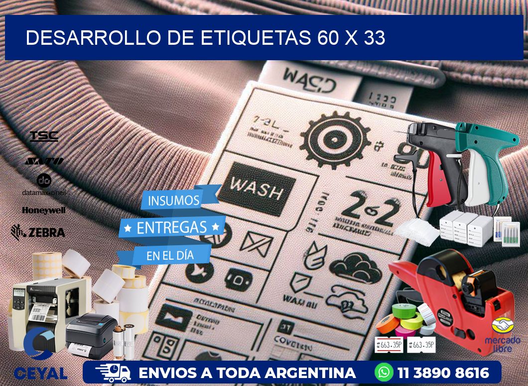 Desarrollo de etiquetas 60 x 33