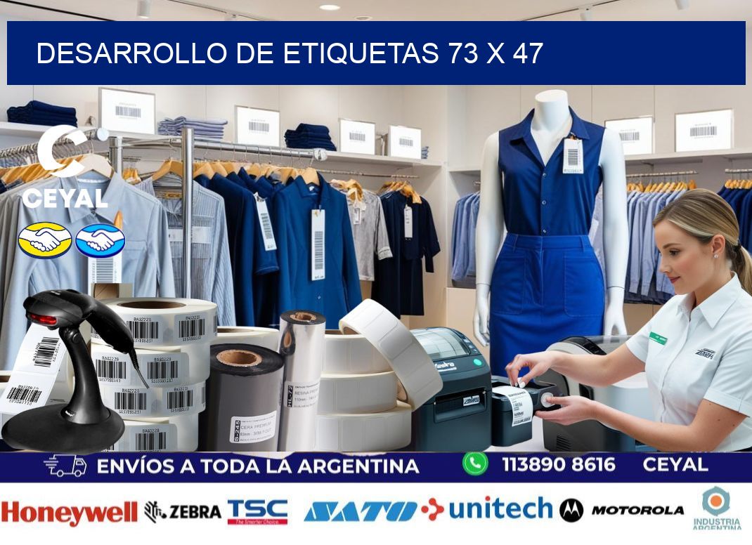 Desarrollo de etiquetas 73 x 47