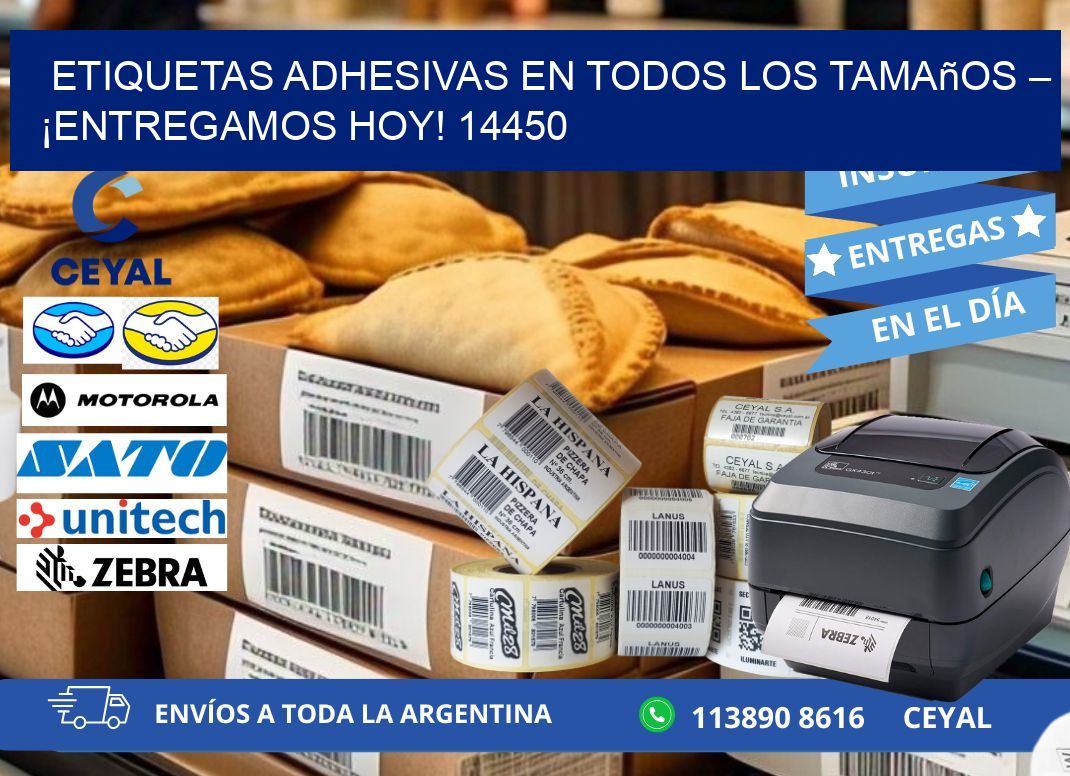 Etiquetas Adhesivas en Todos los Tamaños – ¡Entregamos Hoy! 14450