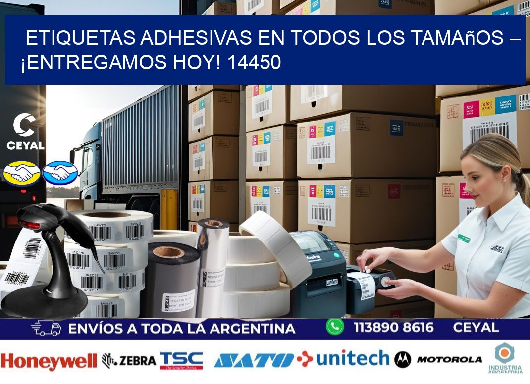 Etiquetas Adhesivas en Todos los Tamaños – ¡Entregamos Hoy! 14450