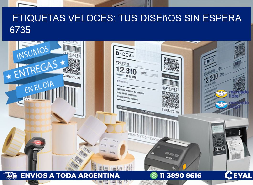 Etiquetas Veloces: Tus Diseños sin Espera 6735
