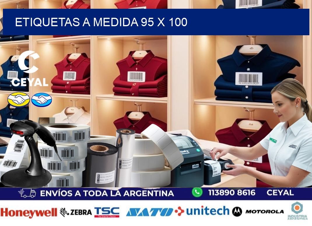 Etiquetas a medida 95 x 100