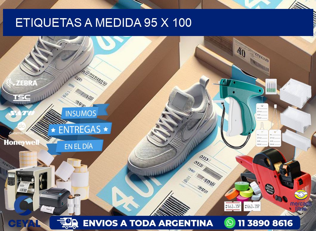 Etiquetas a medida 95 x 100