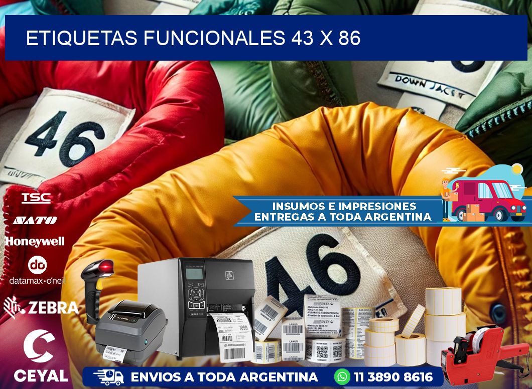Etiquetas funcionales 43 x 86