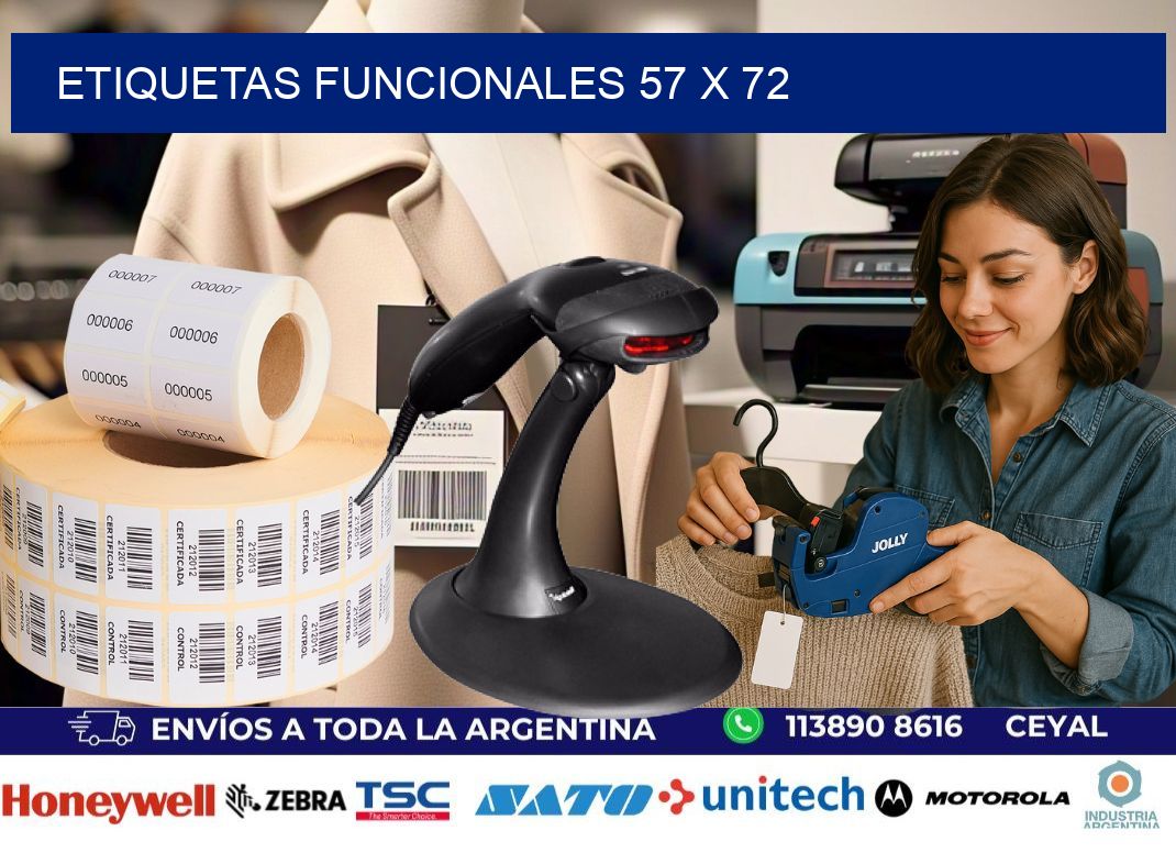 Etiquetas funcionales 57 x 72