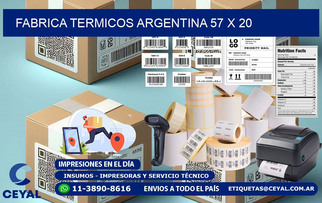 Fabrica TERMICOS ARGENTINA 57 x 20