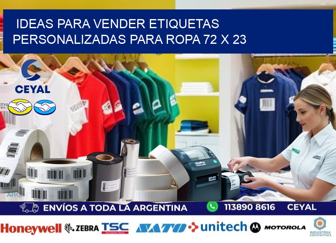 Ideas para Vender Etiquetas Personalizadas para Ropa 72 x 23