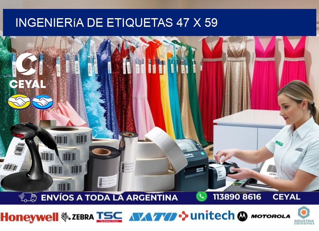Ingeniería de etiquetas 47 x 59