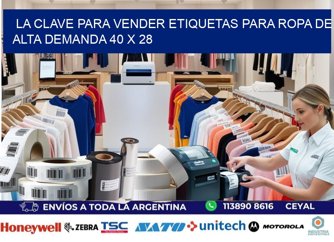 La Clave para Vender Etiquetas para Ropa de Alta Demanda 40 x 28