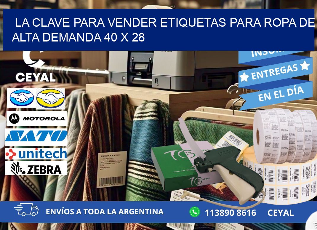 La Clave para Vender Etiquetas para Ropa de Alta Demanda 40 x 28