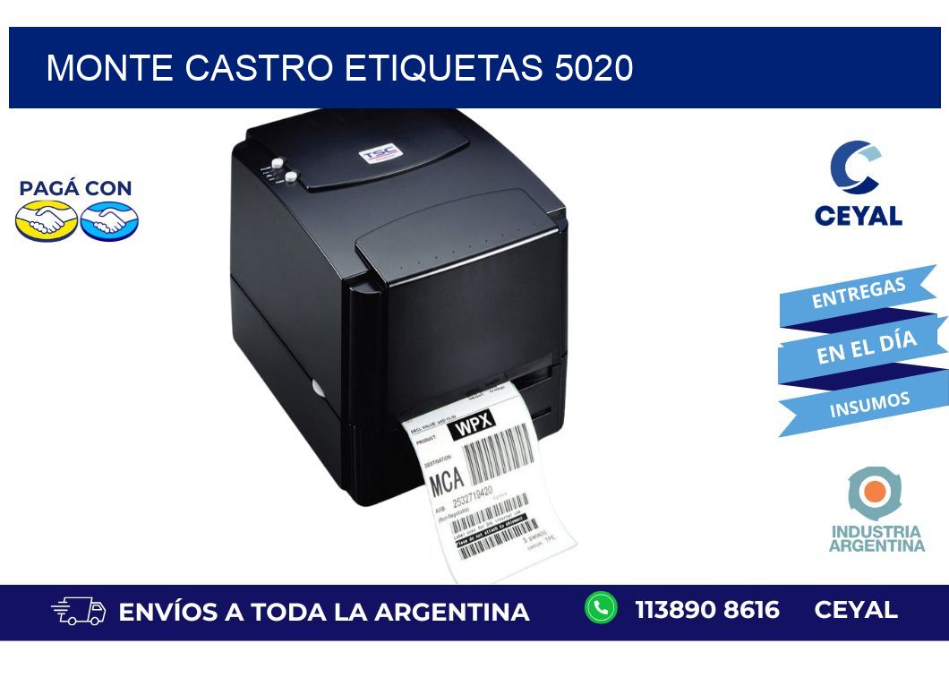 Monte Castro etiquetas 5020