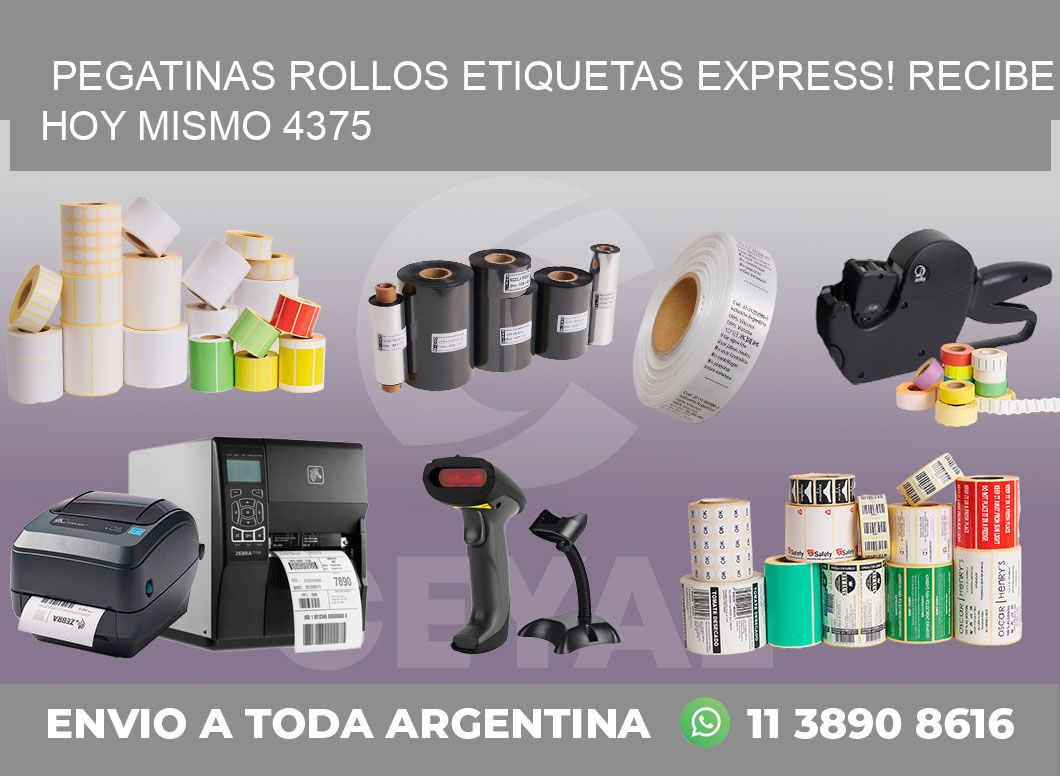 Pegatinas rollos etiquetas Express! Recibe Hoy Mismo 4375