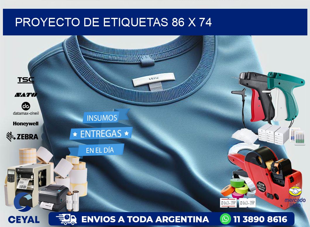 Proyecto de etiquetas 86 x 74