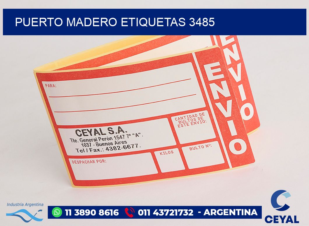 Puerto Madero etiquetas 3485