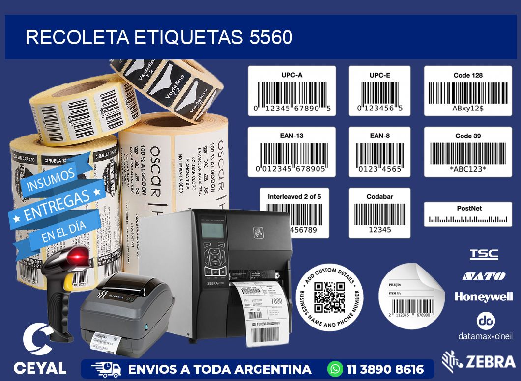 Recoleta etiquetas 5560