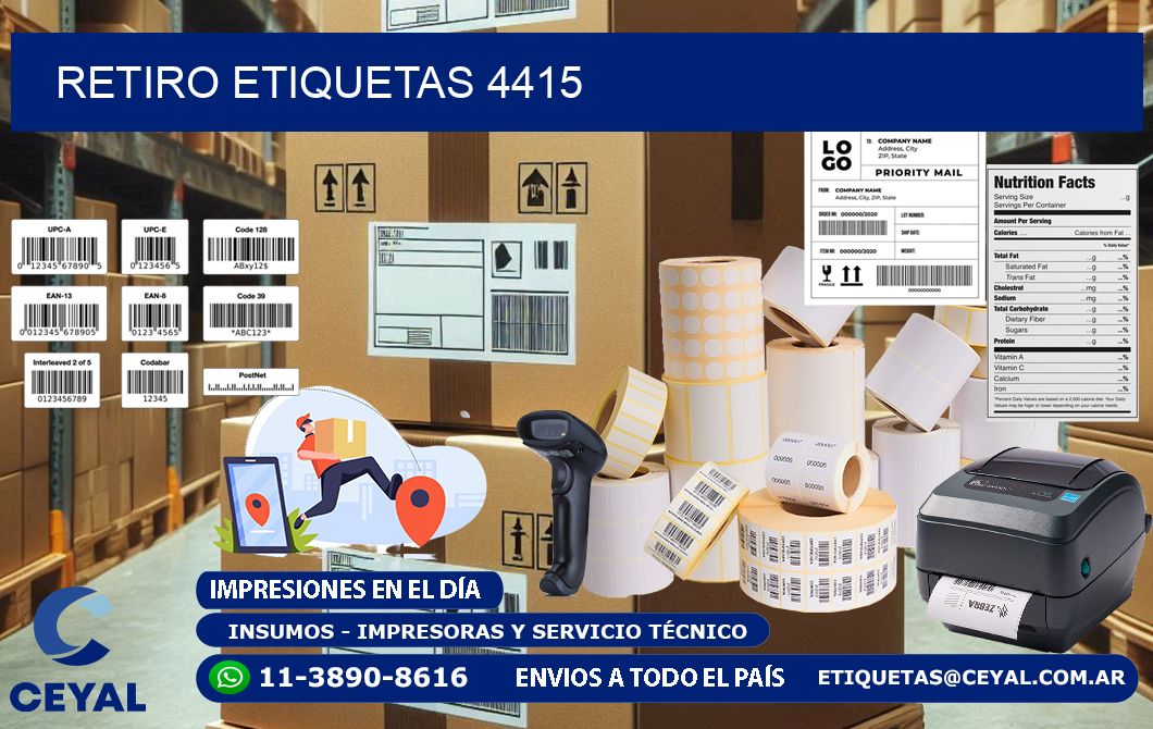 Retiro etiquetas 4415