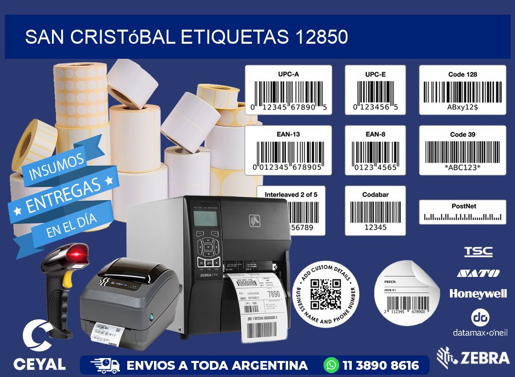 San Cristóbal etiquetas 12850